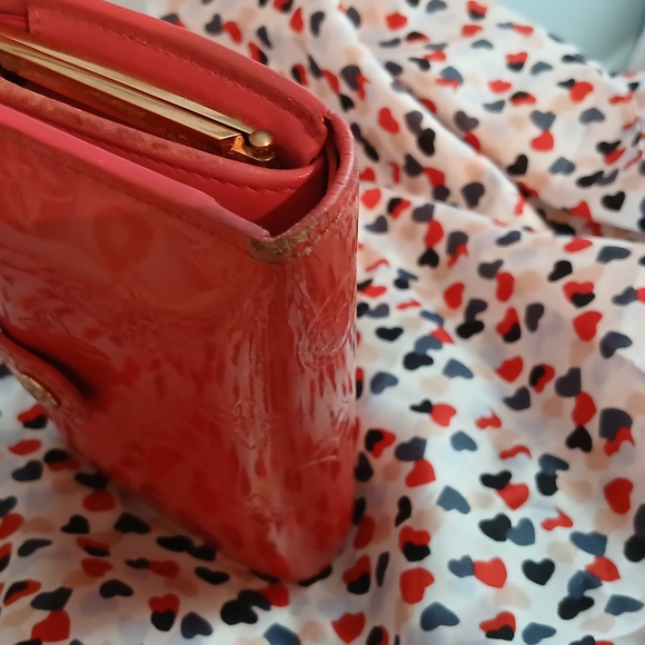 Pink LV Wallet with Snap Closure - Picture 4 of 10